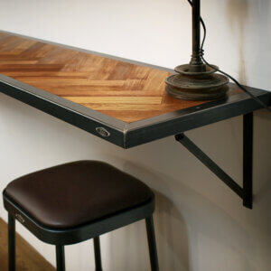 "Teak" Herringbone Counter Table